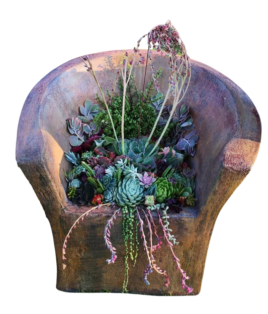 Cottage chair planter