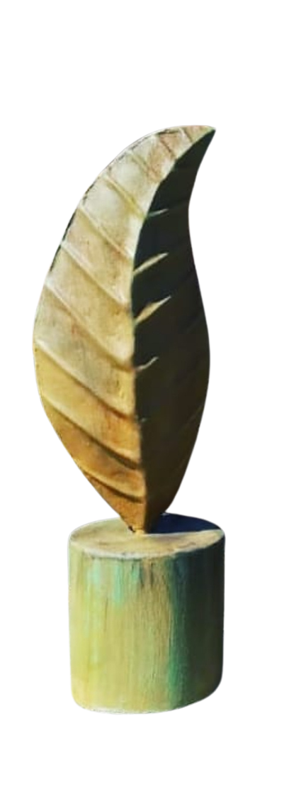 Leaf statue