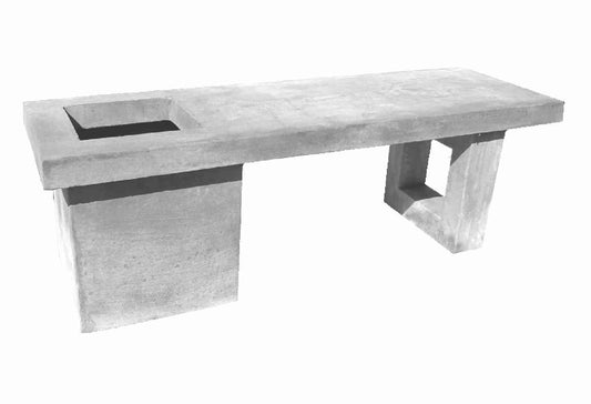 Planter bench single